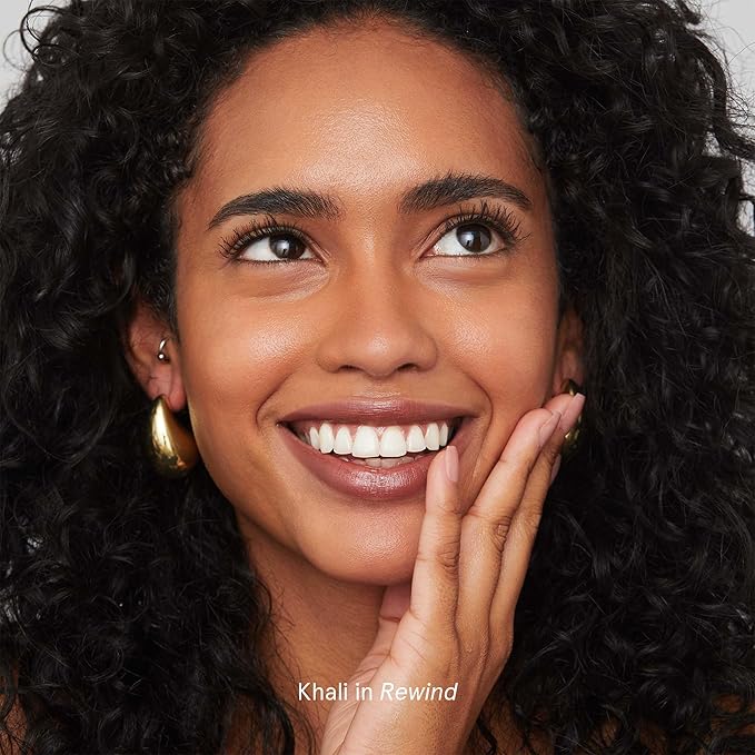 SOSHE Beauty - Ceramide Lip Silk | Sheer Hydrating, Silky, Buildable Lipstick | Ceramides, Vitamin E, Shea Butter | Cruelty-Free, Certified Plastic Negative (Rewind- True Brown)