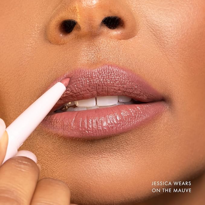 Wander Beauty Lipsetter Dual Cream Lipstick + Lip Liner - On the Mauve - Ultra-Smooth, Hydrating Lipstick and Mauve Lip Liner with a Soft Matte Finish - Made with Squalane & Peptides (1 Count)