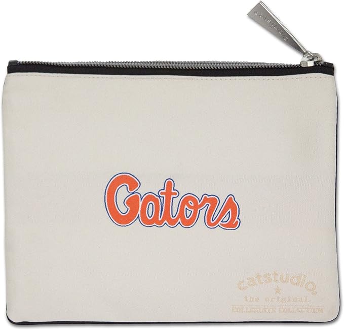 Catstudio Collegiate Zipper Pouch, University of Florida Travel Toiletry Bag, Ideal Gift for Alumni, Makeup Bag, Dog Treat Pouch, or Travel Purse