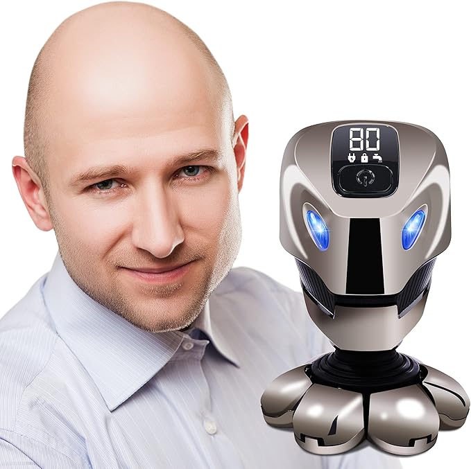AidallsWellup Head Shavers for Bald Men: Waterproof Bald Head Shavers for Men Skull - Rechargeable Head Shavers for Bald Men - Cordless Electric Razor for Men for Close Shaving