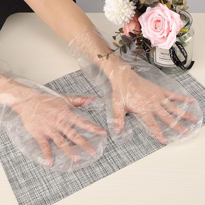 Segbeauty Extra Large Paraffin Wax Liners for Hands, 200 Counts Plastic Paraffin Wax Mittens, thera-py Wax Refill Gloves Hand Heat SPA Bags, Paraffin Bath Mitts Covers for Wax treat-ment XL
