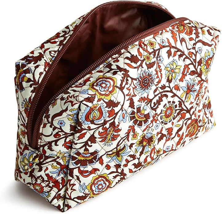 Vera Bradley Women's Premium Cotton Medium Cosmetic
