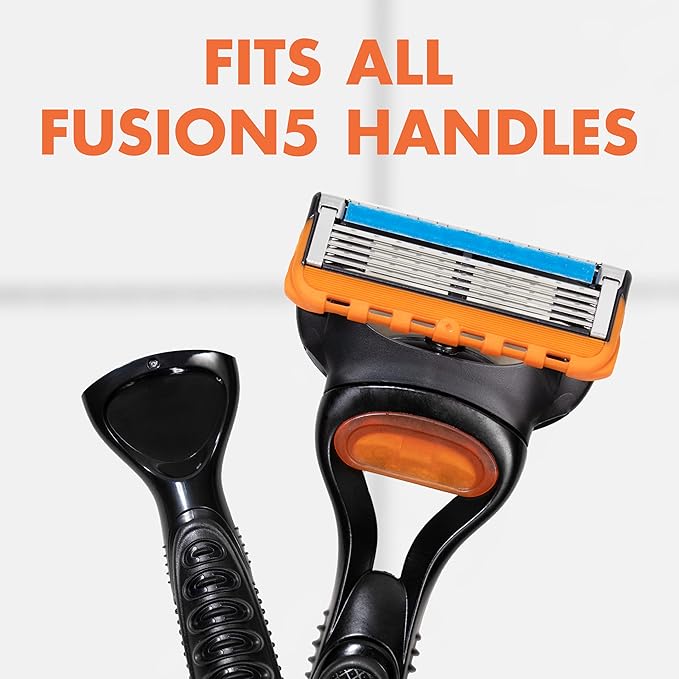 Gillette Fusion5 Mens Razor Blade Refills, 12 Count, Lubrastrip for a More Comfortable Shave