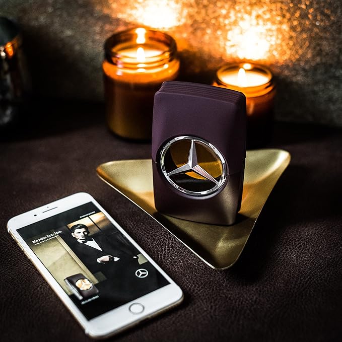 Mercedes Benz Man Private - Amber Woody Eau de Parfum - Mens Cologne Gift for Men - Long-Lasting Scent with Patchouli and Cedar - 3.4 oz EDP Spray