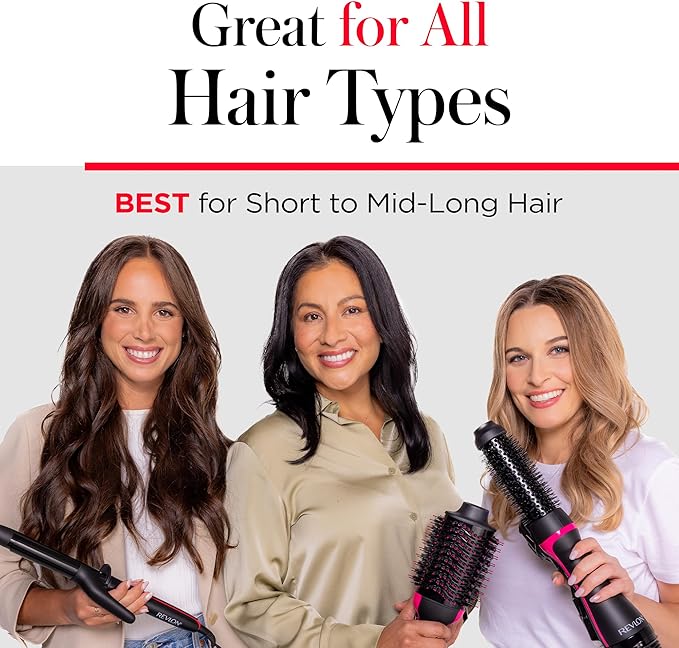 REVLON One Step Volumizer Plus Hair Dryer and Styler | More Volume, Less Damage, and More Styling Control for Easy and Fast Salon-Style Blowouts, Plus Travel Friendly (Teal)