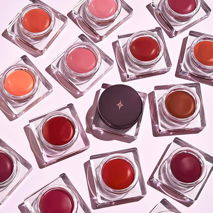 Sinful Lip N Cheek Mousse Tint - Powder Matte Blush for Cheeks and Tinted Lip Balm - 2 in 1 Weightless Formula - 005 Grape Wave - 0.14 oz