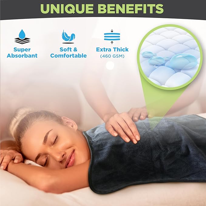 Premium Microfiber Towels - 5 Pack Ideal for Estheticians, Barbers, Salons Extra Thick, High Absorbency, Professional