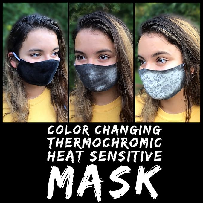 Temperature Activated Thermochromic Powder Pigment Black Changing to COLORLESS (Translucent White) at 82F/28C Perfect for Color Changing Masks Secret Message Reveals Resin Nail Art