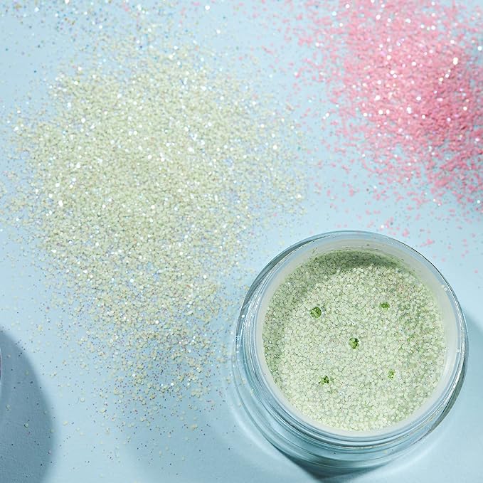 Pastel Glitter Shakers by Moon Glitter – 100% Cosmetic Glitter for Face, Body, Nails, Hair and Lips - 0.10oz - Set of 6 colours