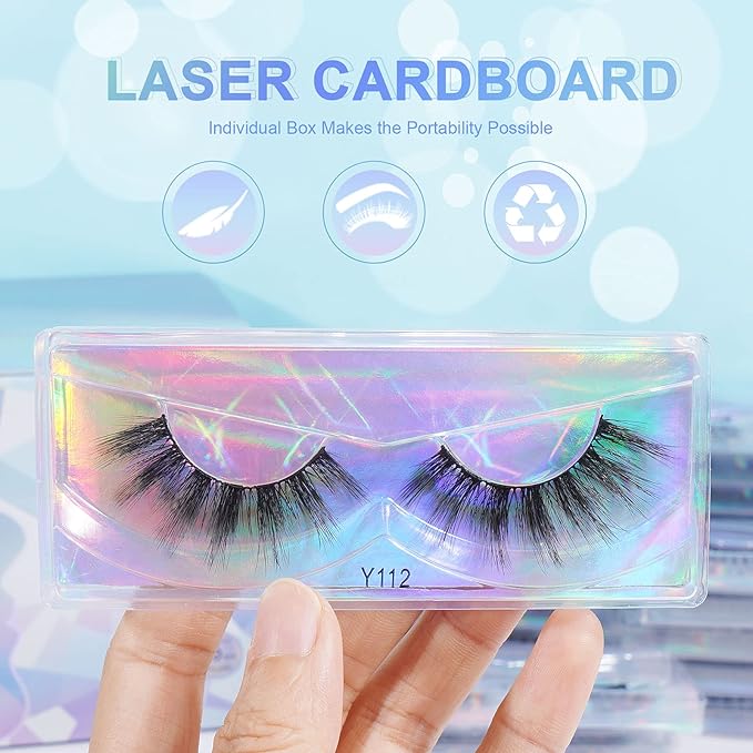 MAGEFY Lashes 30 Pairs 6 Styles Faux Mink Eyelashes, Fake Eyelashes Natural Look to Dramatic Volume False Lashes, 3D Lashes Pack with Eyebrow Grooming Kit