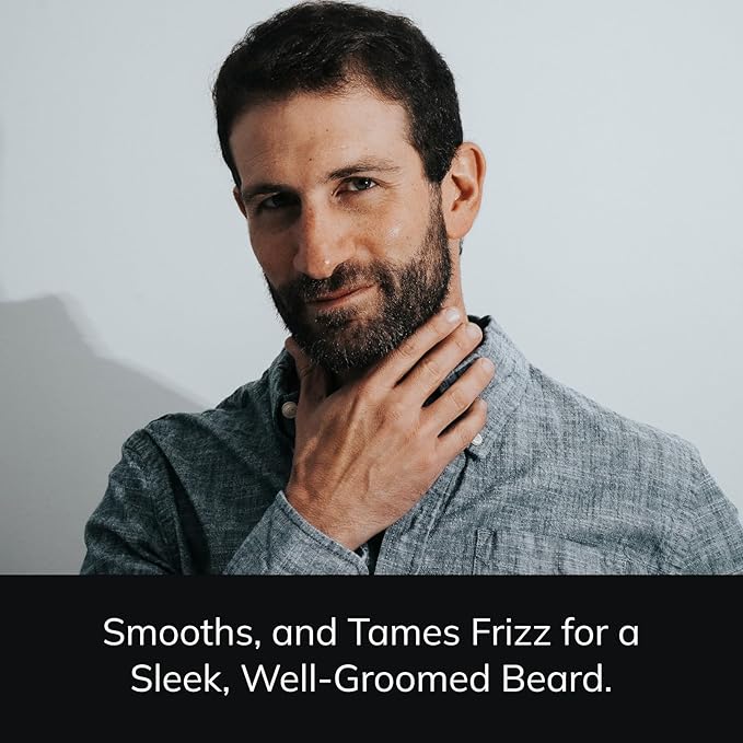 Detroit Grooming Co. Beard Conditioner with Apple Extract & Aloe Vera – Softening, Detangling, and Hydrating Beard Conditioner – Black Edition (Cedarwood & Amber) - 8oz