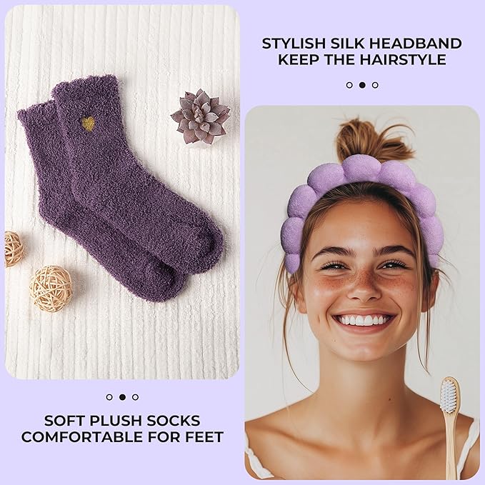 GRANNY SAYS Birthday Gifts for Mom, Spa Gifts for Women, Get Well Soon Gift Baskets, Self Care Gifts for Women, Care Package with Flannel Blanket for Mom, Friendship, Wife, Sister