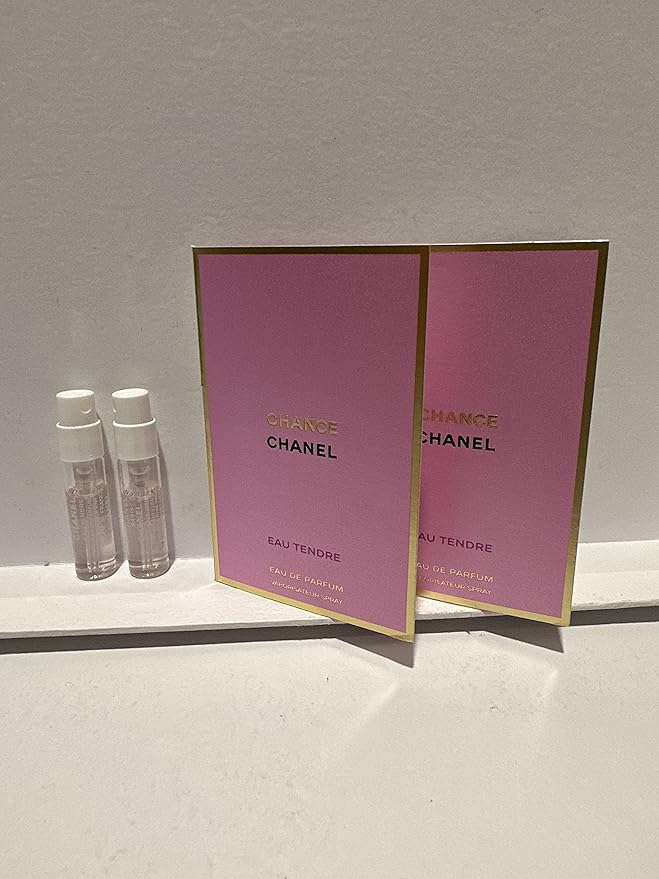 Set of 2 - Chance Eau Tendre for Women, Eau De Parfum Spray 0.05oz/1.5ml Vial Sampler
