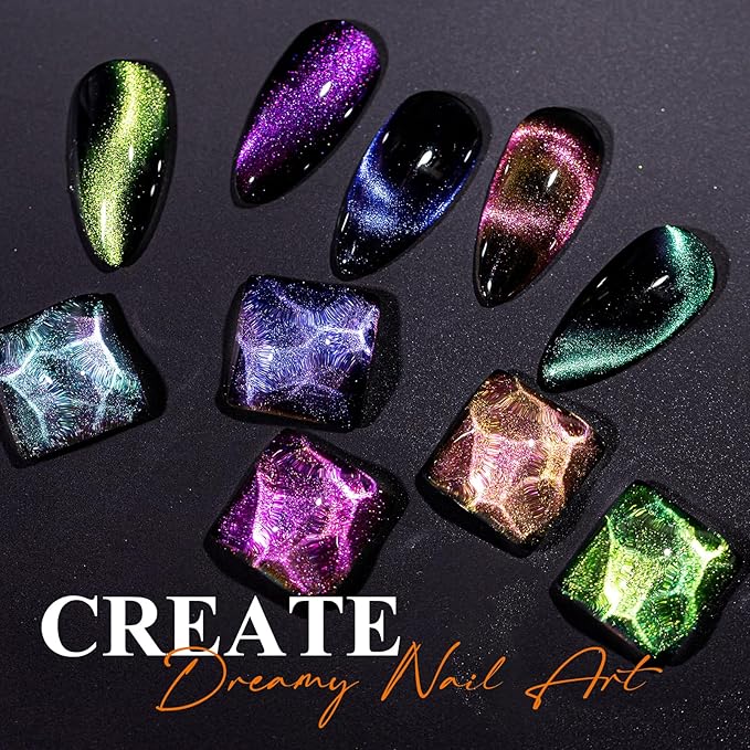 MIZHSE 9D Cat Eye Gel Nail Polish Magnet Nail Tool