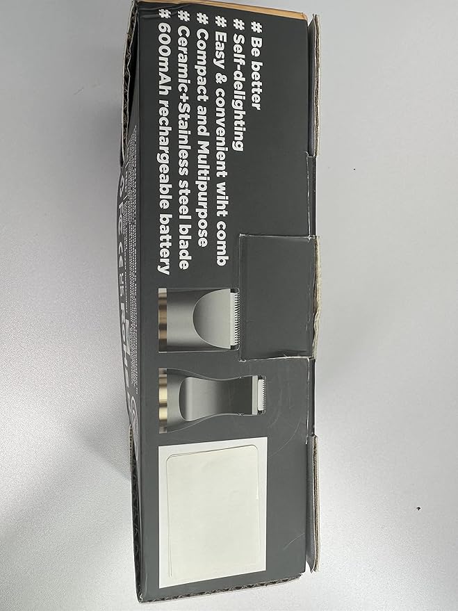 Bikini Trimmer for Women -Manscape Body Hair Trimmer IPX7 Waterproof Ball,Rechargeable Electric Shaver for Pubic/Body/Groin Grooming,Gifts for Him Dad,Gray&Gold