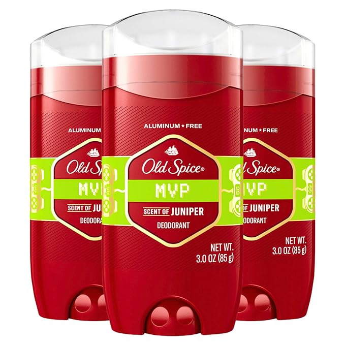Old Spice Men's Deodorant Aluminum Free MVP, 3oz (Pack of 3)