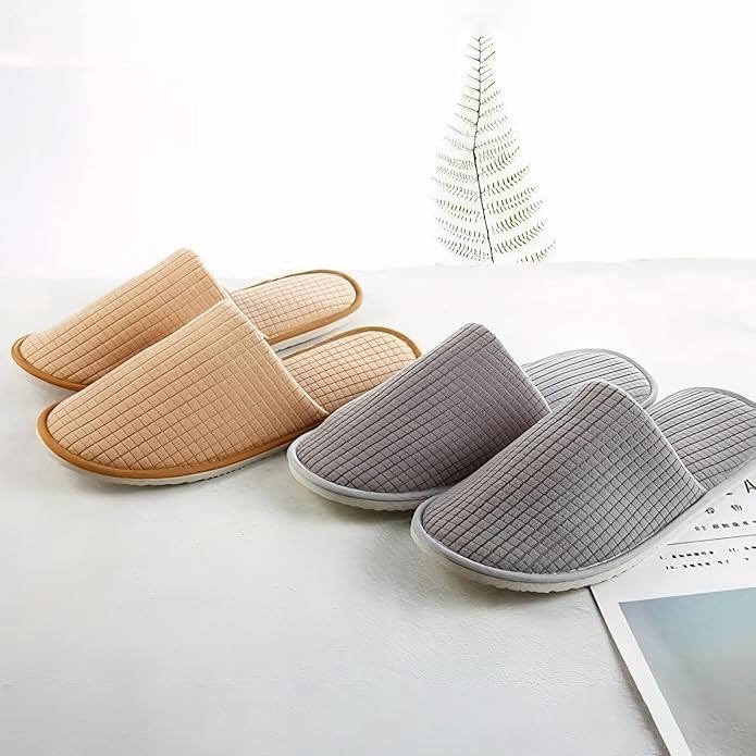Pairs Spa Slippers, Non Slip Disposable Slippers For Guest, Washable Reusable, Which Can Be Used As Women Men, House, Indoor, Bathroom, Bedroom, Hotel, Bride Slippers