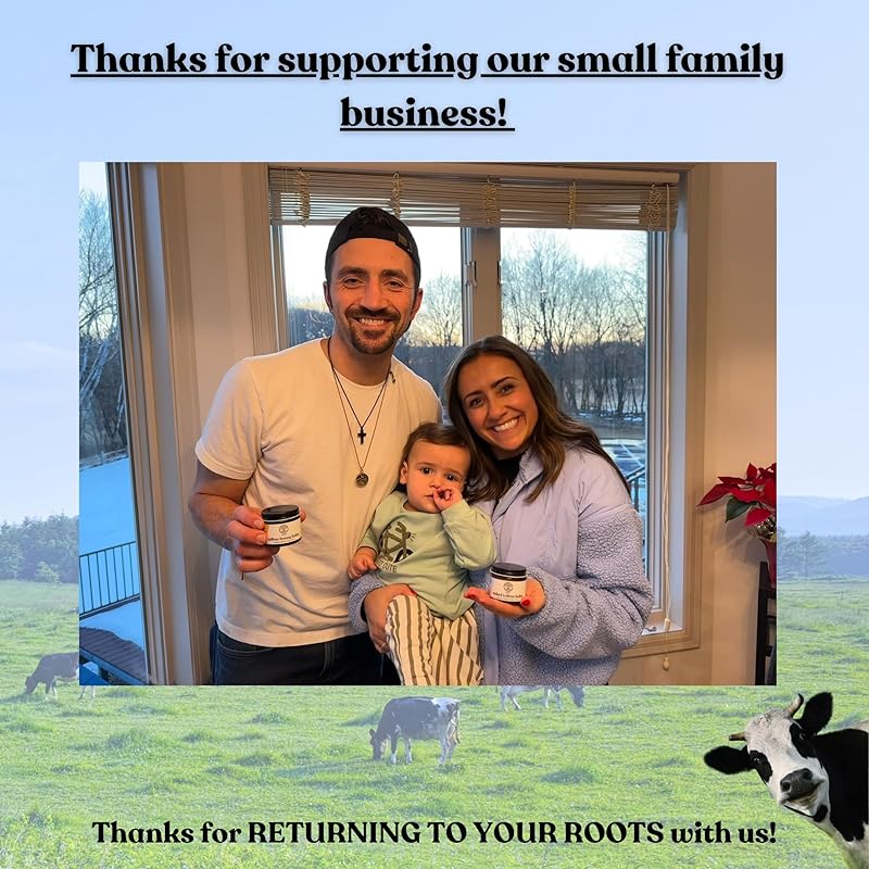 Beef Tallow for Skin - NAKED TALLOW BALM I 1 Ingredient - 100% Grass Fed Beef Tallow | Whole Body & Face | Whipped & UNSCENTED for Sensititve Dry Skin, Babies, Eczema, Psoriasis, Rosacea (9oz)