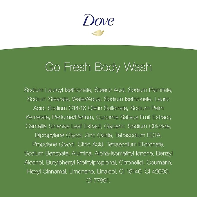 Dove go fresh Refreshing Body Wash Revitalizes and Refreshes Skin Cucumber and Green Tea Effectively Washes Away Bacteria While Nourishing Your Skin 12 oz