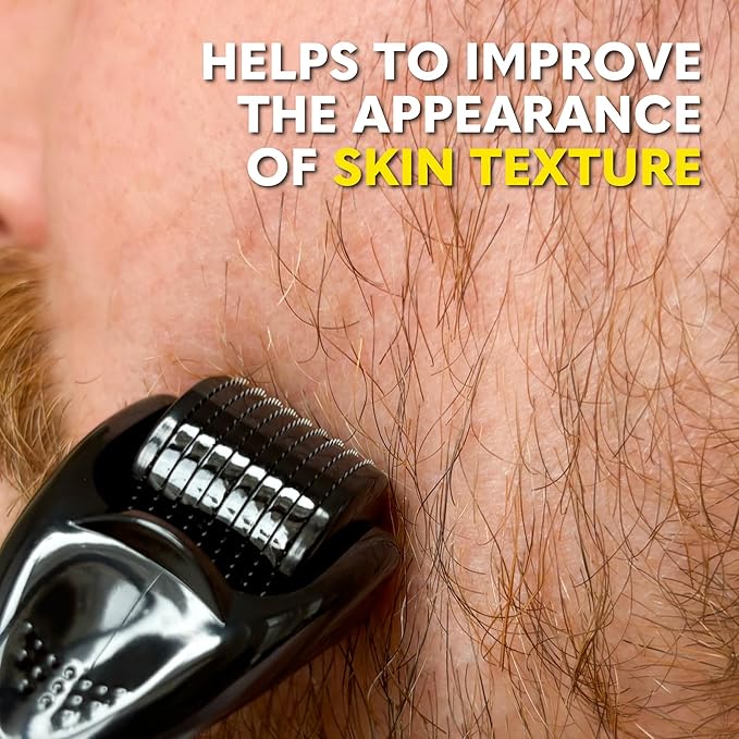 The Beard Club Enhanced Beard Growth Kit - Derma Roller, Beard Growth Oil (2PK), Sandalwood Beard Balm, Comb - Gift Set