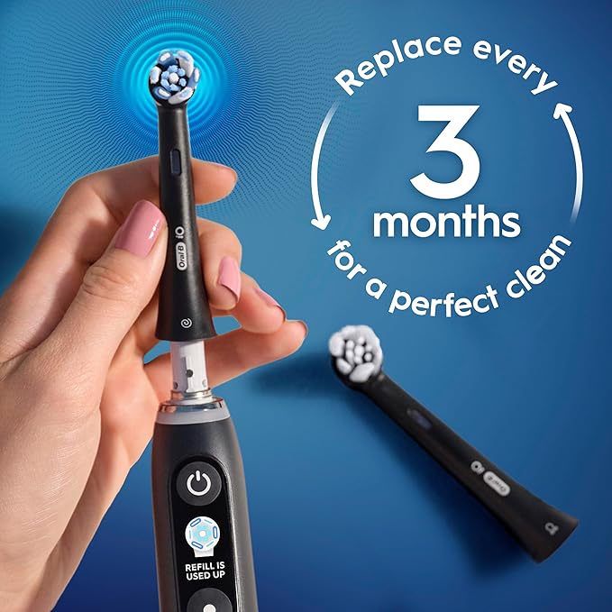 Oral-B iO Ultimate Clean Replacement Brush Heads, 5 Count, 4 Ultimate Clean + 1 Gum & Sensitive Black