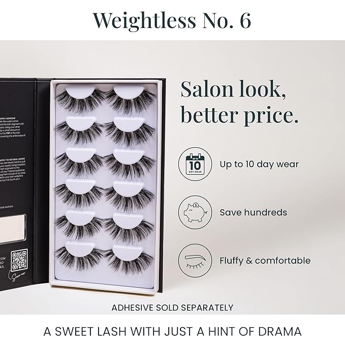 FlutterHabit Weightless Collection, DIY lash Extensions [1 month], Lash Clusters for Women, Salon Quality At Home Eyelash Extension Kit, Dramatic False Lashes (Full Drama),No Lash Glue Included