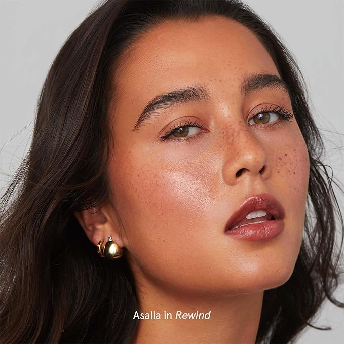 SOSHE Beauty - Ceramide Lip Silk | Sheer Hydrating, Silky, Buildable Lipstick | Ceramides, Vitamin E, Shea Butter | Cruelty-Free, Certified Plastic Negative (Rewind- True Brown)