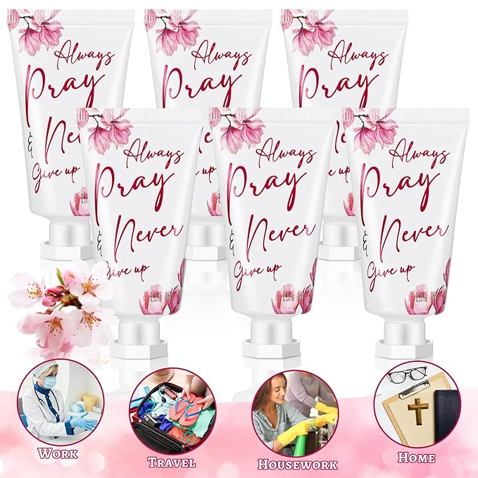 50 Pack Christian Hand Lotion Bulk Gifts for Women Mother Day Bible Mini Travel Hand Lotion Bulk for Stocking Stuffers Gifts Women Church Appreciation Teachers Coworkers(Modern)