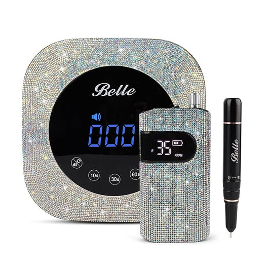 Cordless Nail Drill & Wired Nail Lamp Nail Tools Set for Gel Nails, Professional Nail Drill Salon Quanlity UV LED Nail Lamp