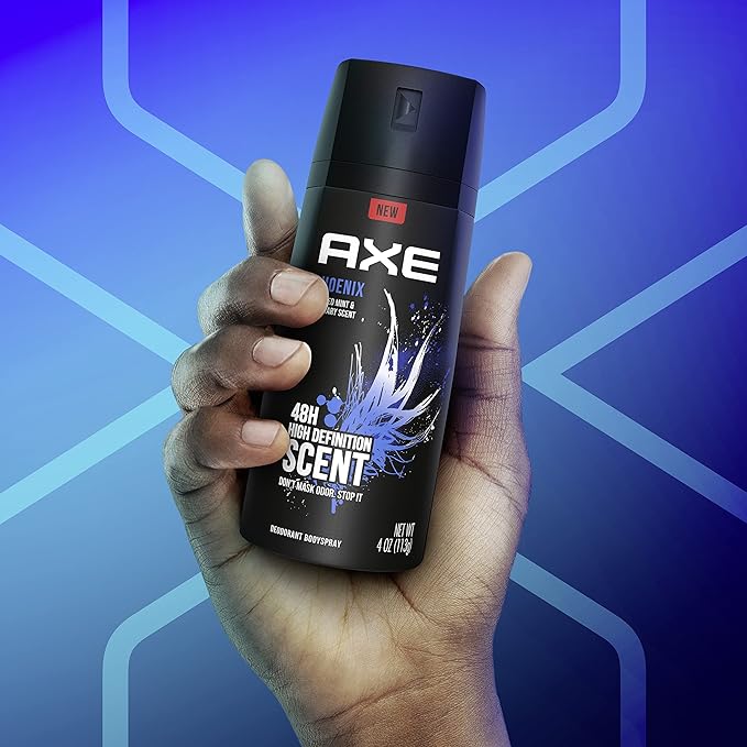 Axe Body Spray Deodorant For Long Lasting Odor Protection, Phoenix Deodorant For Men Formulated Without Aluminum, 4 Oz (Pack of 4)