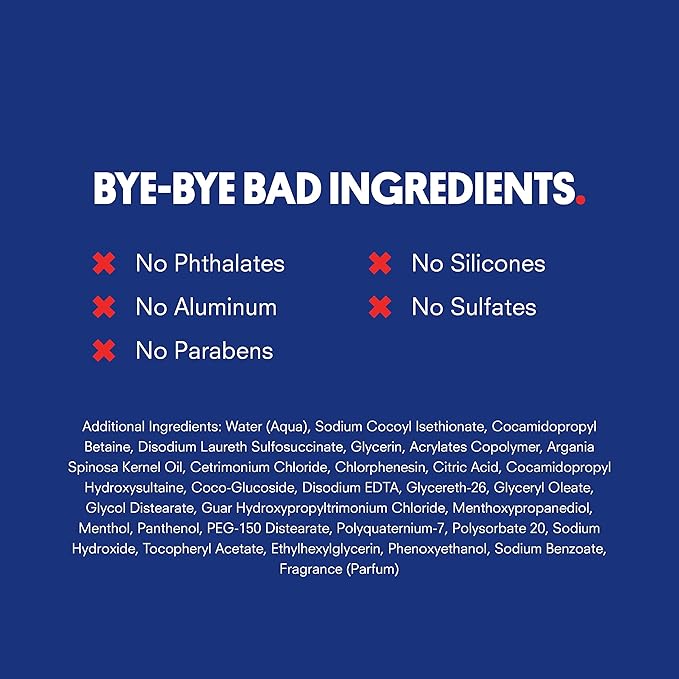 Huron Men's Daily Shampoo for Full & Strong Hair - Nourishing Shampoo with Argan Oil & Vitamins E and B5 - 11.7oz (2 Pack)