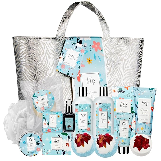 Mothers Day Gift for Mom - XXXL Bag Spa Gift Set for Women 16 Pcs Luxury Bath and Body Gift Bag Set for Women Spa Kit Pampering Gifts for Her Christmas Birthday Gifts Spa Bath Gift Set with Shower Gel