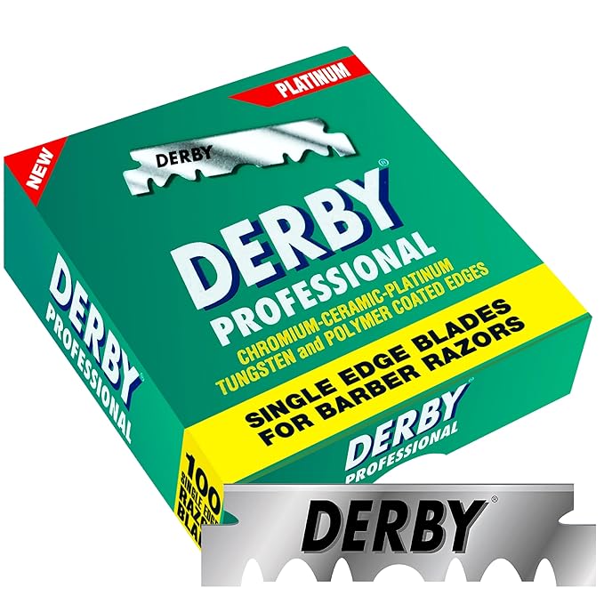 1000 Derby Professional Single Edge Razor Blades for straight razor