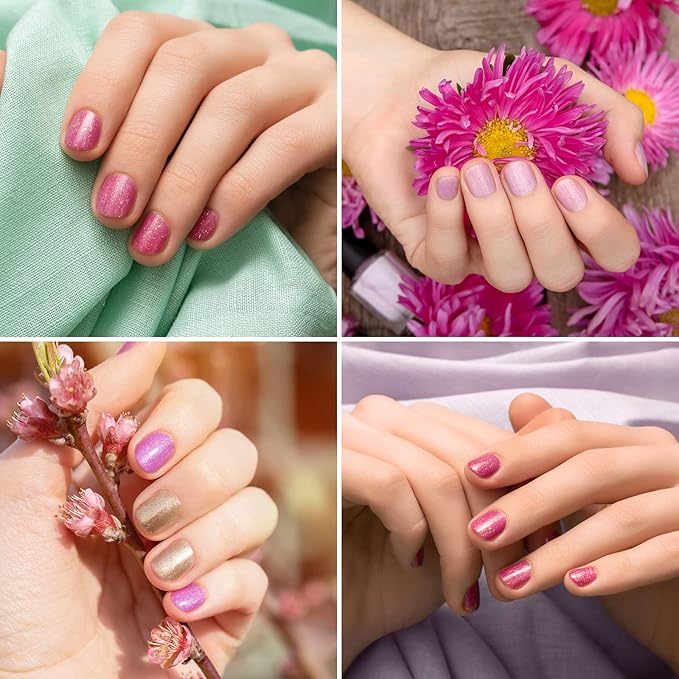 Nail Kit Set Professional Acrylic with Everything, 12 Glitter Acrylic Powder Kit Nails Art Tips Decoration, DIY Nail Art Tool and Supplies for Beginners