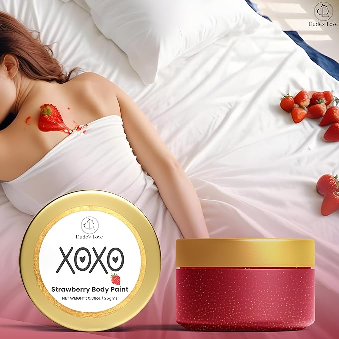 Edible Flavored Body Paints Set for Couples – Honeymoon Gifts Set | Stawberry & Chocolate | Pack of 2 – Enhance Fun & Intimacy with Skin-Friendly, Mess-Free | Easy-to-Clean – (0.88oz x 2 )1.76 Oz