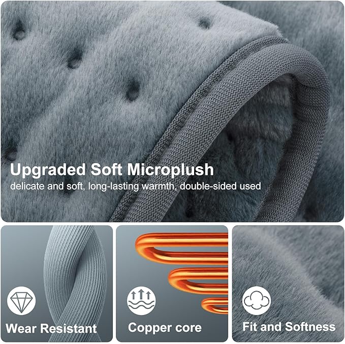 Heating Pad for Pain Relief – 12"x24" Moist/Dry Heat for Back, Neck, Shoulder, and Cramps, Auto-Off, Machine Washable, Ideal Gift for Christmas, Mother's Day, Women, Men, Mom, Dad, Daughter