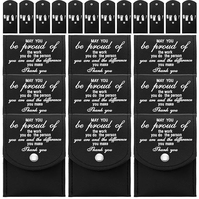 Lasnten 24 Set Employee Appreciation Gift Bulk Manicure Set Thank You Teacher Gift Nail Clippers 4 in 1 Stainless Steel Grooming Nail Kit Pedicure Tools with Travel Case for Nurse Coworkers Graduate