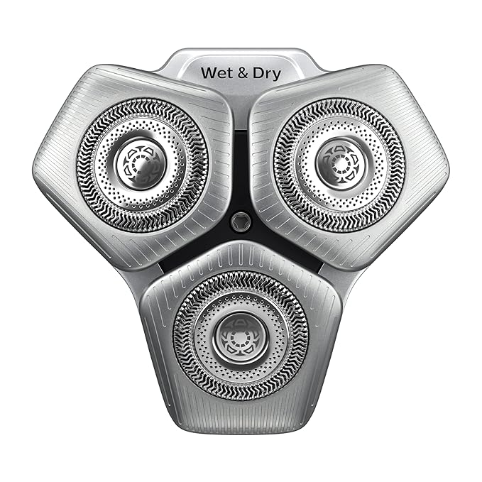 Philips Norelco Genuine SH91/52 Replacement Shaving Heads Compatible with Norelco Shaver Series S9000 and 9000 Prestige, Latest Version for Refreshed SH90/70, SH98/70, and SH98/80