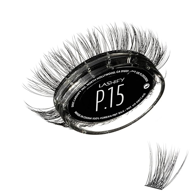 Lashify Plushy 15mm Gossamer Lashes in Black, Easy DIY False Lashes for a Voluminous Yet Still Natural Look
