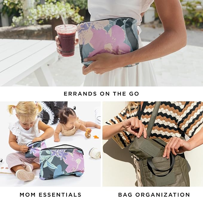 ALOHA Collection Small Pouch | Lightweight, Packable, and Splash-Proof Makeup Pouch | Easy to Clean