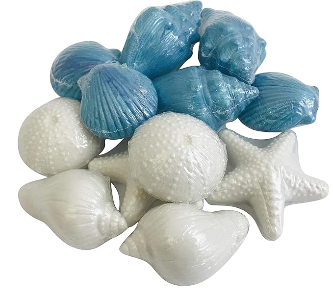 Westman Works Nautical Sea Soap Set One Dozen Assorted Novelty Beach Shapes, Pack of 12