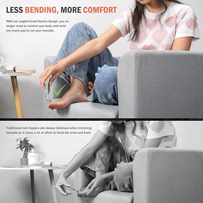 BEZOX Toenail Clipper for Thick Nails Ingrown Nail Clippers for Seniors