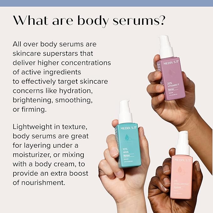 Medix 5.5 3% Concentrated Hyaluronic Acid Hydrating Gel Body Booster Dry Skin Moisturizer, Anti Aging Skin Care Booster For Restoring Skin Barrier, Wrinkles, Fine Lines, Pack of 2