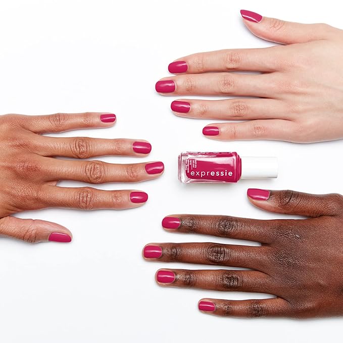 essie Expressie Nail Polish, Quick-Dry Red Nail Polish, Word On The Street, Vegan, Spray It To Say It, 0.33 fl oz