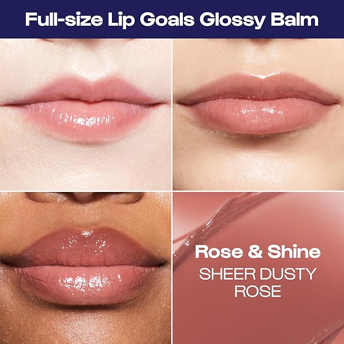 ALLEYOOP Everyday 5-Piece Essentials Kit - Makeup Set Includes 11th Hour Mini Eyeshadow Stick, Lip Goals Glossy Lip Balm & Mini Go To The Distance Mascara - Vegan & Cruelty-Free