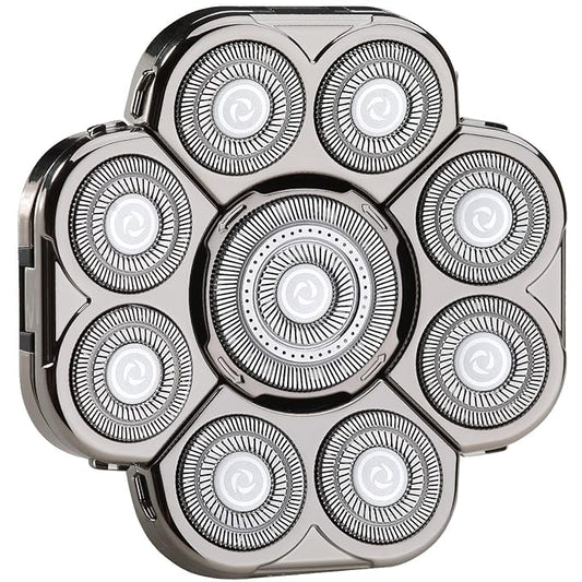 Upgraded 9 Blades Body & Head Shaver for Head Shaver Many Brands 9 Blades Replacement Shaver Head Blade 9 Heads Beard Electric Razor Shaver Head for Blad Men