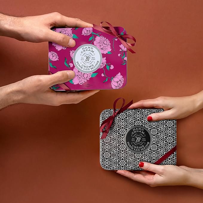 La Chatelaine Hand Cream Trio Gift Set for Him and Her, Couples Christmas Gift, Natural Hand Cream Made in France with 20% Organic Shea Butter- 2 sets of 3 x 1 fl oz …