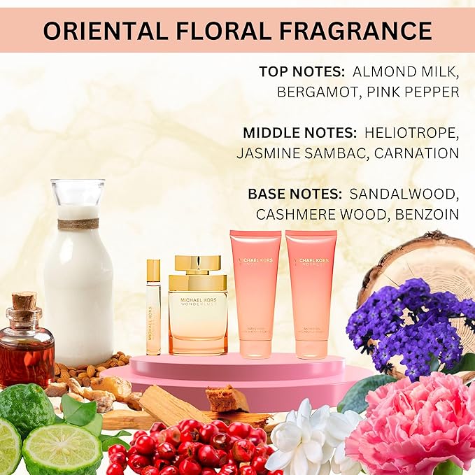 Michael Kors Wonderlust Perfume for Women 4 Piece Gift Set