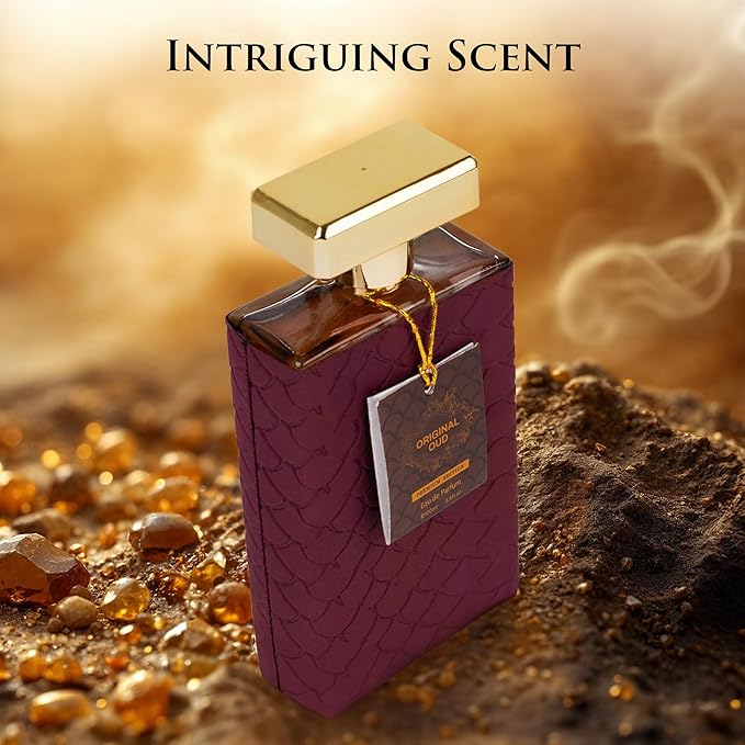 Original OUD Premium Edition for Men - Amber Woody Fragrance - Top Notes of Cardamom & Davana - Base Scents of Ambergris, Vanilla & Patchouli - Cruelty-Free -Elegant 100ml Bottle, Men Parfume