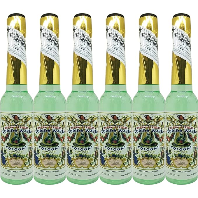 Lanman & Kemp Authentic Real Florida Water Cologne Florida Water Cologne 7.5 Oz - Six (6) Plastic Bottles